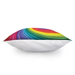 Rainbow Swirl Print Pillow Cover
