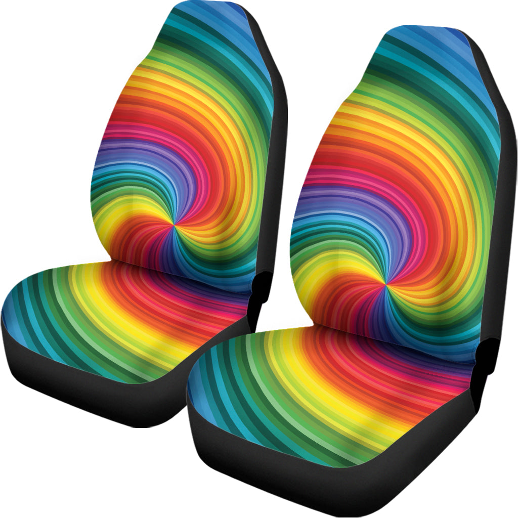 Rainbow Swirl Print Universal Fit Car Seat Covers