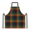 Rainbow Tartan Pattern Print Apron