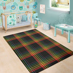 Rainbow Tartan Pattern Print Area Rug