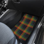 Rainbow Tartan Pattern Print Front Car Floor Mats