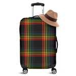 Rainbow Tartan Pattern Print Luggage Cover
