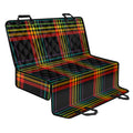 Rainbow Tartan Pattern Print Pet Car Back Seat Cover