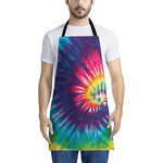 Rainbow Tie Dye Print Apron