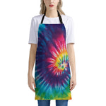 Rainbow Tie Dye Print Apron
