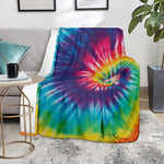 Rainbow Tie Dye Print Blanket