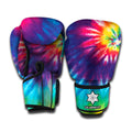 Rainbow Tie Dye Print Boxing Gloves