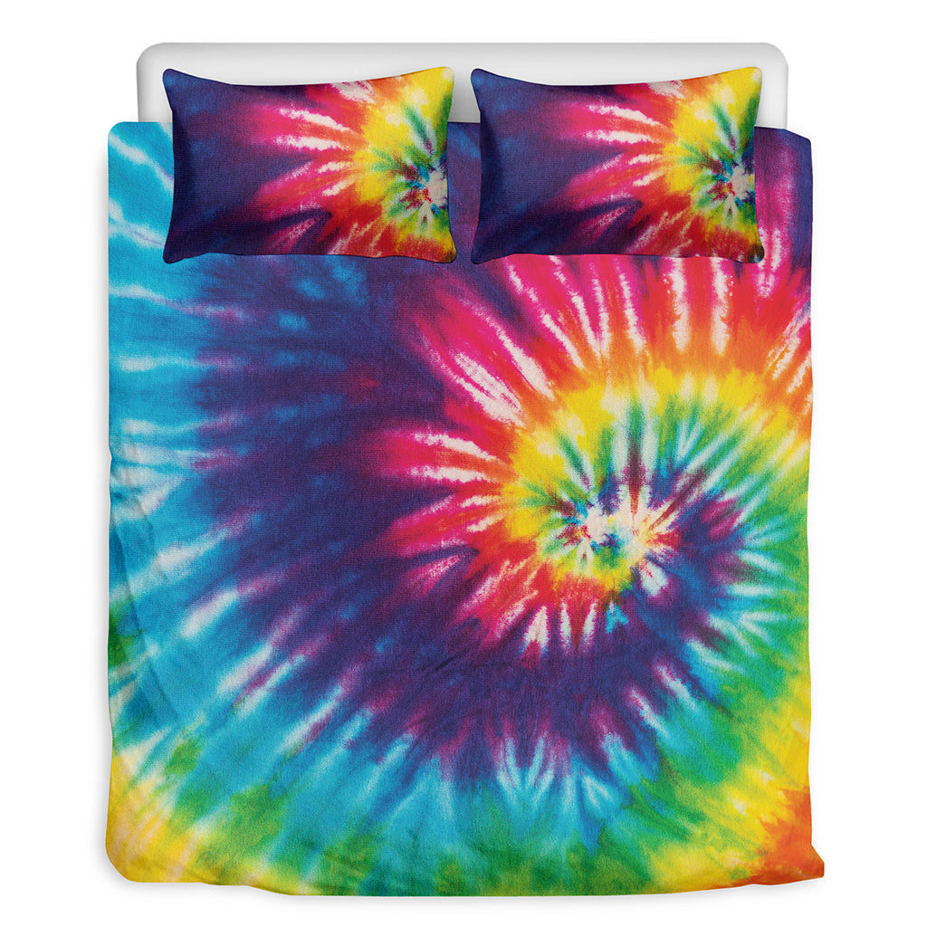 Rainbow Tie Dye Print Duvet Cover Bedding Set
