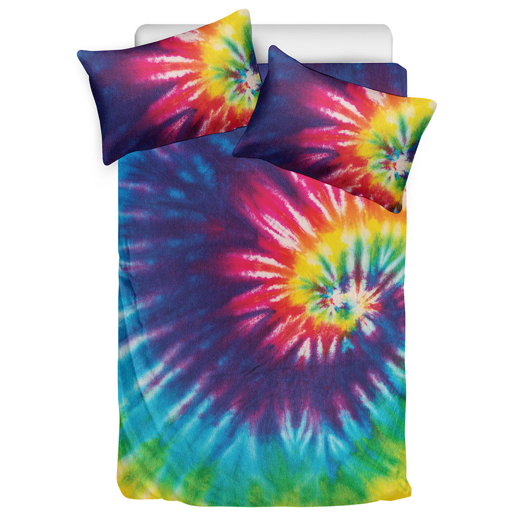 Rainbow Tie Dye Print Duvet Cover Bedding Set