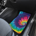 Rainbow Tie Dye Print Front and Back Car Floor Mats