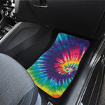 Rainbow Tie Dye Print Front Car Floor Mats