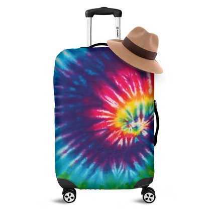 Rainbow Tie Dye Print Luggage Cover