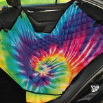Rainbow Tie Dye Print Pet Car Back Seat Cover