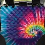 Rainbow Tie Dye Print Pet Car Back Seat Cover