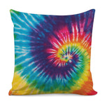 Rainbow Tie Dye Print Pillow Cover