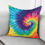 Rainbow Tie Dye Print Pillow Cover