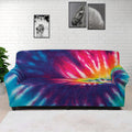 Rainbow Tie Dye Print Sofa Cover