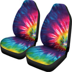 Rainbow Tie Dye Print Universal Fit Car Seat Covers