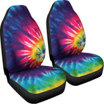 Rainbow Tie Dye Print Universal Fit Car Seat Covers