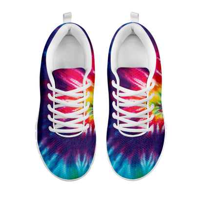 Rainbow Tie Dye Print White Sneakers