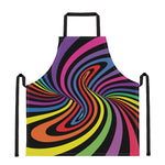 Rainbow Torus Psychedelic Print Apron