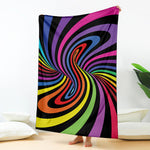 Rainbow Torus Psychedelic Print Blanket