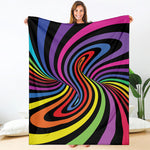 Rainbow Torus Psychedelic Print Blanket
