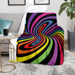 Rainbow Torus Psychedelic Print Blanket
