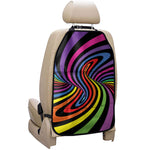 Rainbow Torus Psychedelic Print Car Seat Organizers