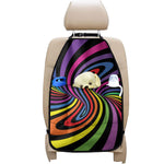 Rainbow Torus Psychedelic Print Car Seat Organizers