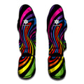 Rainbow Torus Psychedelic Print Muay Thai Shin Guards