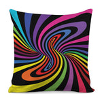 Rainbow Torus Psychedelic Print Pillow Cover