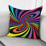 Rainbow Torus Psychedelic Print Pillow Cover