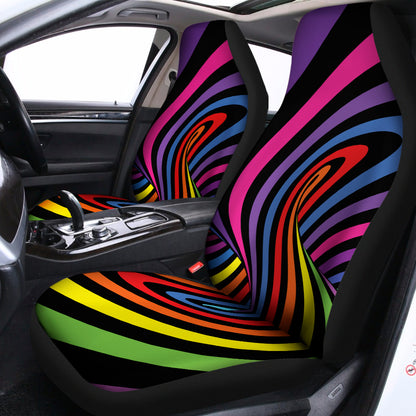 Rainbow Torus Psychedelic Print Universal Fit Car Seat Covers