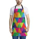Rainbow Triangles Pattern Print Apron