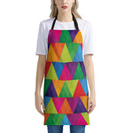 Rainbow Triangles Pattern Print Apron