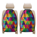Rainbow Triangles Pattern Print Car Seat Organizers