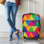 Rainbow Triangles Pattern Print Luggage Cover