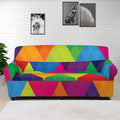 Rainbow Triangles Pattern Print Sofa Cover