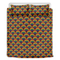 Rainbow Wave Pattern Print Duvet Cover Bedding Set