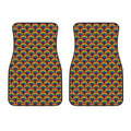 Rainbow Wave Pattern Print Front Car Floor Mats