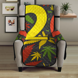 Rasta 420 Print Armchair Protector