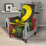 Rasta 420 Print Armchair Protector