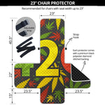 Rasta 420 Print Armchair Protector