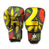 Rasta 420 Print Boxing Gloves