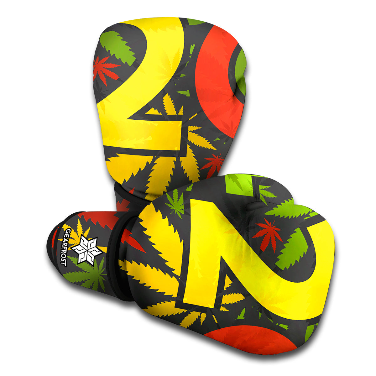 Rasta 420 Print Boxing Gloves