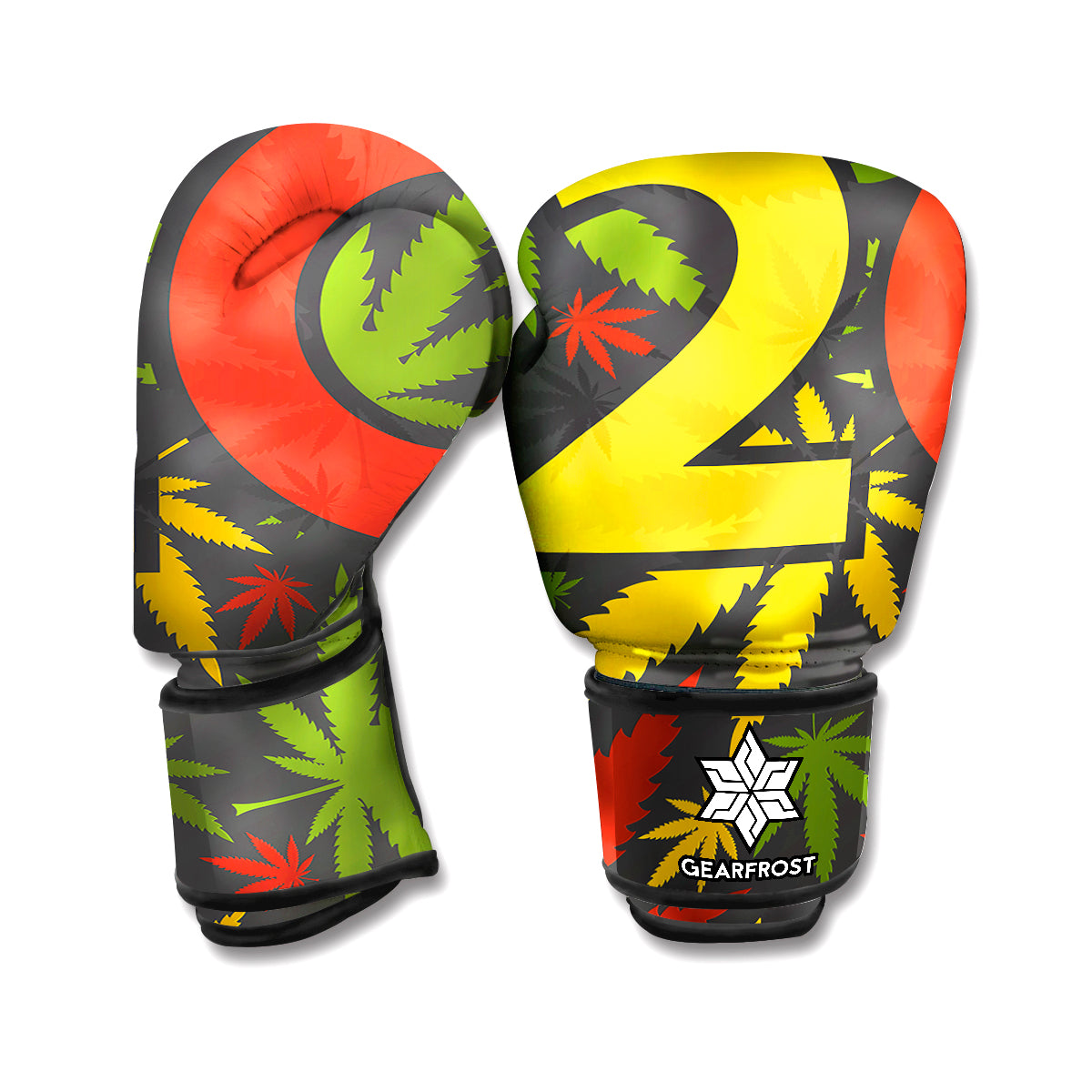 Rasta 420 Print Boxing Gloves