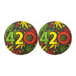 Rasta 420 Print Car Coasters