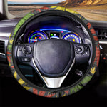 Rasta 420 Print Car Steering Wheel Cover