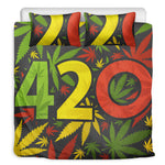 Rasta 420 Print Duvet Cover Bedding Set